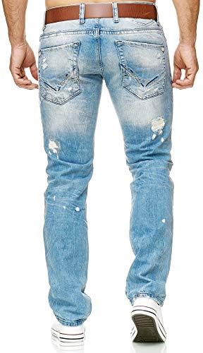 Redbridge Jeans - Regular Fit Denim Hose im Used Look mit Rissen – 5-Pocket Jeans für junge Männer & Frauen in Freizeit