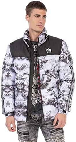 Stylische Winterjacke Herren Cipo & Baxx Series | Warme Winterjacke Herren Cipo & Baxx Series abnehmbarer Kapuze | Func