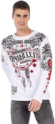 Cipo & Baxx Herren Sweatshirt Series – Stylischer Pullover für Streetwear Lovers – Bequemer Rundhalseinheitsprint Sweate