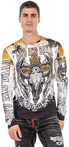 Cipo & Baxx Herren Sweatshirt Series – Stylischer Pullover für Streetwear Lovers – Bequemer Rundhalseinheitsprint Sweate