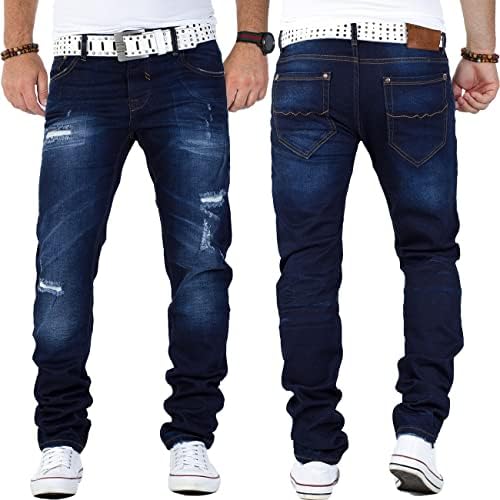 Cipo & Baxx Herren Jeans - Stilvolle Regular-Fit Denim mit Kontrastnähten | Bequeme & Modische Jeans für Männer | Stone-