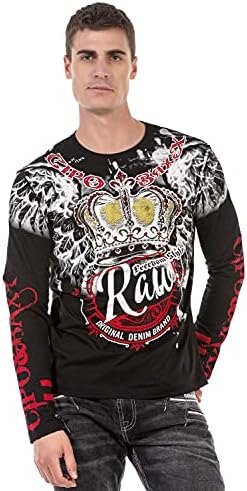 Cipo & Baxx Herren Sweatshirt Series – Stylischer Pullover für Streetwear Lovers – Bequemer Rundhalseinheitsprint Sweate