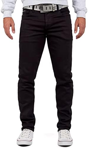 Cipo & Baxx Herren Jeans - Stilvolle Männer Jeans mit 5-Pocket-Design und Kontrastnähten | Bequemer Baumwoll-Elasthan-Mi