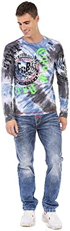 Cipo & Baxx Herren Sweatshirt Series – Stylischer Pullover für Streetwear Lovers – Bequemer Rundhalseinheitsprint Sweate