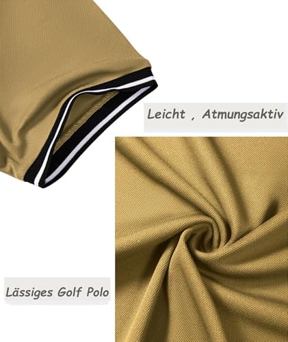 SwissWell 5er Pack Herren Polo T-Shirt Atmungsaktiv leicht Golfessen