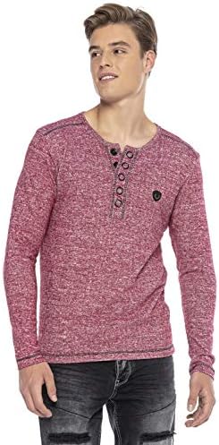 Cipo & Baxx Herren Sweatshirt Series – Stylischer Pullover im Modernen Streetwear Look mit Rundhals & Print – Comfortabl