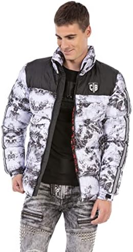 Stylische Winterjacke Herren Cipo & Baxx Series | Warme Winterjacke Herren Cipo & Baxx Series abnehmbarer Kapuze | Func