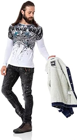 Cipo & Baxx Herren Sweatshirt Series – Stylischer Pullover im Modernen Streetwear Look – Bequemer Sweater für Alltag & F