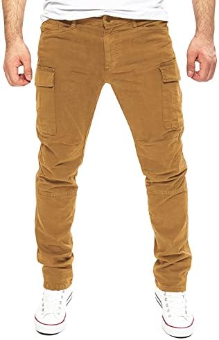 Yazubi Jayden Herren Cargo Hose BaumwollCargoJeans SommerComfortStretchSicherheitSGPS1012