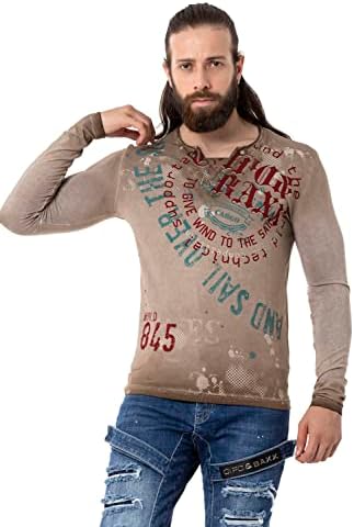 Cipo & Baxx Herren Sweatshirt Series – Stylischer Pullover im Modernen Streetwear Look – Bequemer Sweater für Alltag & F