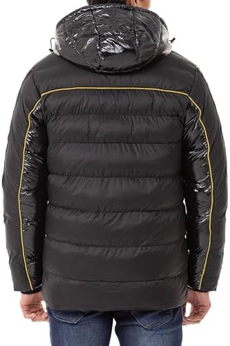 Cipo & Baxx Herren Mantel – Stylische Winterjacke mit warmem Innenfutter und abnehmbarer Kapuze für kalte Tage