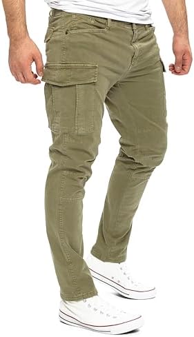 Yazubi Jayden Herren Cargo Hose BaumwollCargoJeans SommerComfortStretchSicherheitSGPS1012