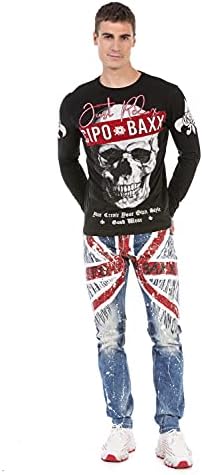 Cipo & Baxx Herren Sweatshirt Series – Stylischer Pullover für Streetwear Lovers – Bequemer Rundhalseinheitsprint Sweate