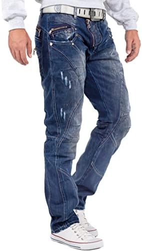Cipo & Baxx Herren Jeans Regular Fit & Slim Fit - Stylische Denim für Männer mit Used Look & Reißverschlüssen | Perfect