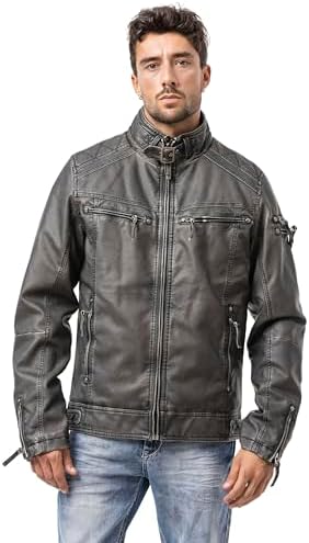 Cipo & Baxx Herren Mantel – Stylische Winterjacke mit warmem Innenfutter und abnehmbarer Kapuze für kalte Tage