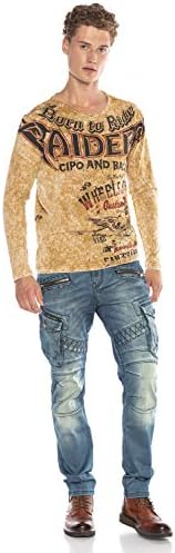 Cipo & Baxx Herren Sweatshirt Stylischer Pullover für moderne Streetwear Look – Bequemer Sweater für Alltag, Freizeit &