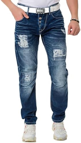 Cipo & Baxx Herren Stretch Jeanhose Slim Fit Trendig und bequem | Cipo & Baxx Männer Stretch Jeanshosen Slim Fit Premiu