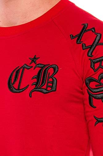 Cipo & Baxx Herren Sweatshirt Series – Stylischer Pullover im Modernen Streetwear Look mit Rundhals & Print – Comfortabl