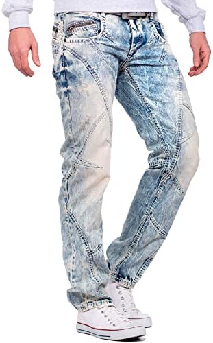 Cipo & Baxx Herren Jeans – Stylische Regular-Fit Denim mit Stone-Washed-Design & Used-Look | Bequeme & modische Jeans fü – Bild 51