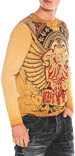 Cipo & Baxx Herren Sweatshirt Series – Stylischer Pullover im Modernen Streetwear Look mit Rundhals & Print – Comfortabl