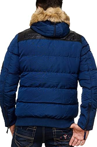 Stylische Winterjacke Herren Cipo & Baxx Series | Warme Winterjacke Herren Cipo & Baxx Series abnehmbarer Kapuze | Func