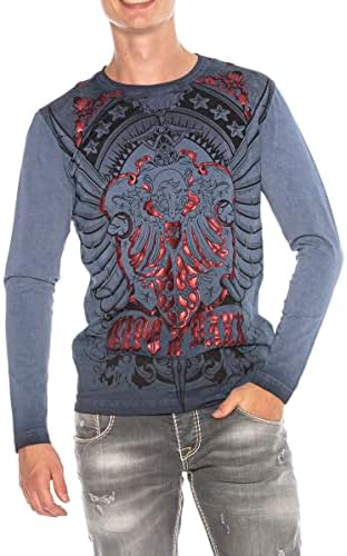 Cipo & Baxx Herren Sweatshirt Series – Stylischer Pullover im Modernen Streetwear Look mit Rundhals & Print – Comfortabl