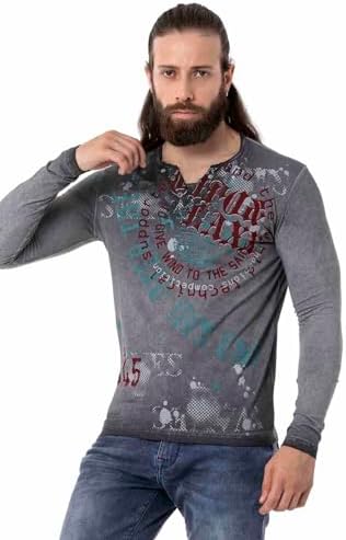 Cipo & Baxx Herren Sweatshirt Series – Stylischer Pullover im Modernen Streetwear Look – Bequemer Sweater für Alltag & F