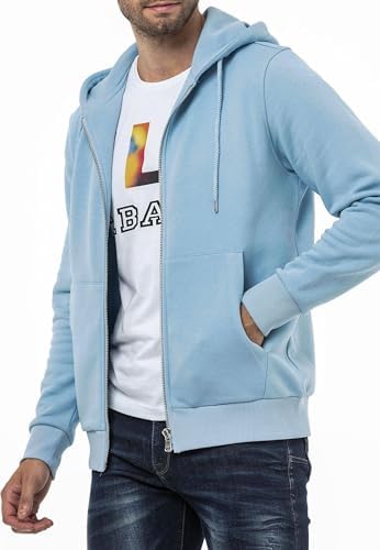 Cipo & Baxx Herren Sweatjacke Hoodie Serie - Stylischer Pullover im Modernen Casual Streetwear Stil für den Alltag, Frei