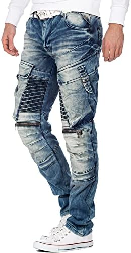 Cipo & Baxx Herren Jeans – Stylische Stonewashed & Used-Effekte | hohem markanten Details | Regular & Slim Fit für Männe