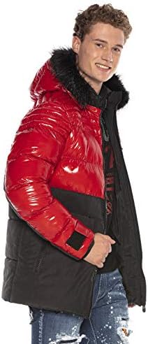 Stylische Winterjacke Herren Cipo & Baxx Series | Warme Winterjacke Herren Cipo & Baxx Series abnehmbarer Kapuze | Func