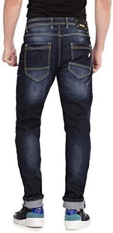 Cipo & Baxx Herren Jeans Hose Look Röhrenjeans Straight Fit Kontrastnähte Trendyhose | Cipo & Baxx Herren Jeans Hose Us