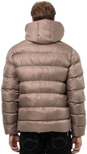 Cipo & Baxx Herren Mantel – Stylische Winterjacke mit warmem Innenfutter und abnehmbarer Kapuze für kalte Tage