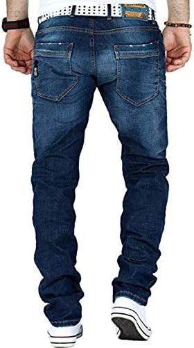Cipo & Baxx Herren Jeans Hose Look Röhrenjeans Straight Fit Kontrastnähte Trendyhose | Cipo & Baxx Herren Jeans Hose Us