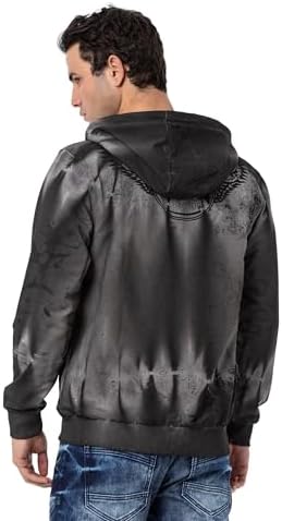 Cipo & Baxx Herren Sweatjacke Hoodie – Stylischer Pullover für Streetwear-Begeisterte mit Reißverschluss & Kapuze für Fr