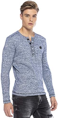 Cipo & Baxx Herren Sweatshirt Series – Stylischer Pullover im Modernen Streetwear Look mit Rundhals & Print – Comfortabl