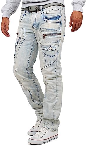 Cipo & Baxx Herren Jeans – Stylische Regular-Fit Denim mit Stone-Washed-Design & Used-Look | Bequeme & modische Jeans fü – Bild 34