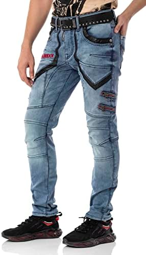 Cipo & Baxx Herren Stretch Jeanhose Slim Fit Trendig und bequem | Cipo & Baxx Männer Stretch Jeanshosen Slim Fit Premiu
