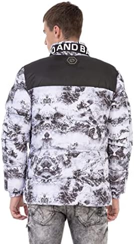 Stylische Winterjacke Herren Cipo & Baxx Series | Warme Winterjacke Herren Cipo & Baxx Series abnehmbarer Kapuze | Func