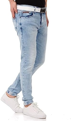 Cipo & Baxx Herren Stretch Jeanhose Slim Fit Trendig und bequem | Cipo & Baxx Männer Stretch Jeanshosen Slim Fit Premiu