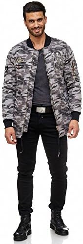 Cipo & Baxx Herren Jeansjacke – Klassisch, Leder, Sport – Knopf und Reißverschluss – Sweat-Kapuze und Sweatärmeln – Mode