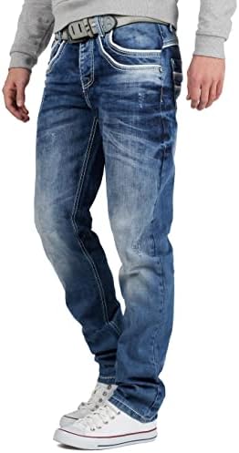 Cipo & Baxx Herren Jeans Regular Fit & Slim Fit - Stylische Denim für Männer mit Used Look & Reißverschlüssen | Perfect