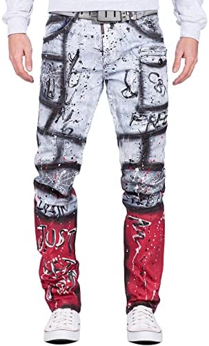 Cipo & Baxx Herren Jeans - Stylische Denim-Mode mit Slim-Fit & Regular-Fit für Individualisten im Bikerstyle!