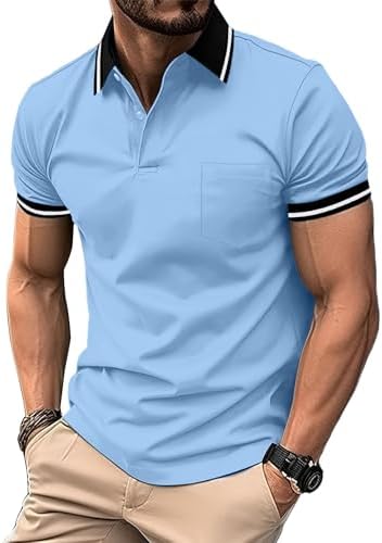 SwissWell 5er Pack Herren Polo T-Shirt Atmungsaktiv leicht Golfessen