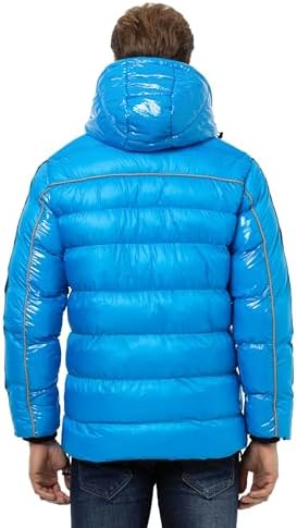 Cipo & Baxx Herren Mantel – Stylische Winterjacke mit warmem Innenfutter und abnehmbarer Kapuze für kalte Tage