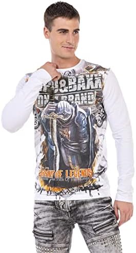 Cipo & Baxx Herren Sweatshirt Series – Stylischer Pullover für Streetwear Lovers – Bequemer Rundhalseinheitsprint Sweate