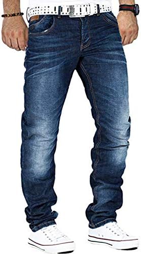 Cipo & Baxx Herren Jeans Hose Look Röhrenjeans Straight Fit Kontrastnähte Trendyhose | Cipo & Baxx Herren Jeans Hose Us