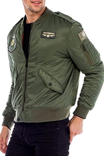 Stylische Winterjacke Herren Cipo & Baxx Series | Warme Winterjacke Herren Cipo & Baxx Series abnehmbarer Kapuze | Func