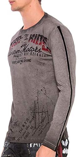 Cipo & Baxx Herren Sweatshirt Stylischer Pullover für moderne Streetwear Look – Bequemer Sweater für Alltag, Freizeit &
