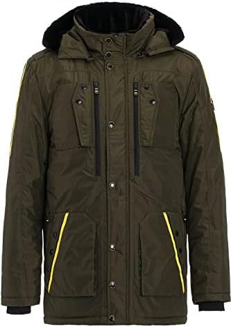 Stylische Winterjacke Herren Cipo & Baxx Series | Warme Winterjacke Herren Cipo & Baxx Series abnehmbarer Kapuze | Func