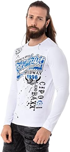 Cipo & Baxx Herren Sweatshirt Series – Stylischer Pullover im Modernen Streetwear Look – Bequemer Sweater für Alltag & F